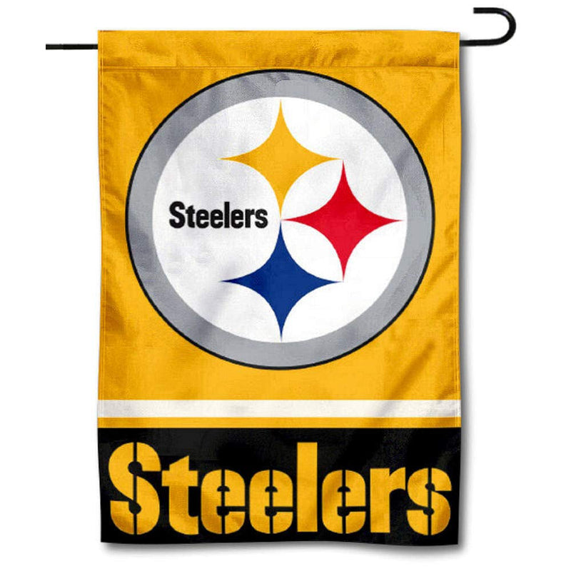 Pittsburgh Steelers Gartenflagge, doppelseitig, goldfarben