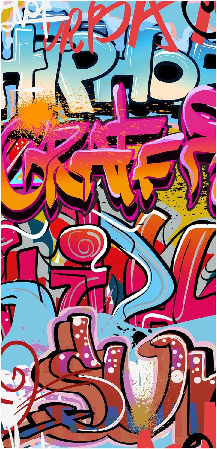 Bilderwelten Raumteiler Hiphop Graffiti 250x120cm ohne Halterung 250x120cm without hanger, 250x120cm