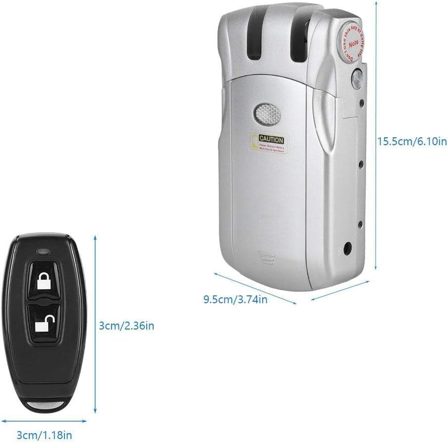 MAGT Wafu Lock Elektronisches Haustürschloss, Wireless Security Unsichtbares schlüsselloses Türschlo