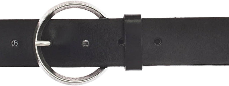Vanzetti 35mm Full Leather Belt W95 Black