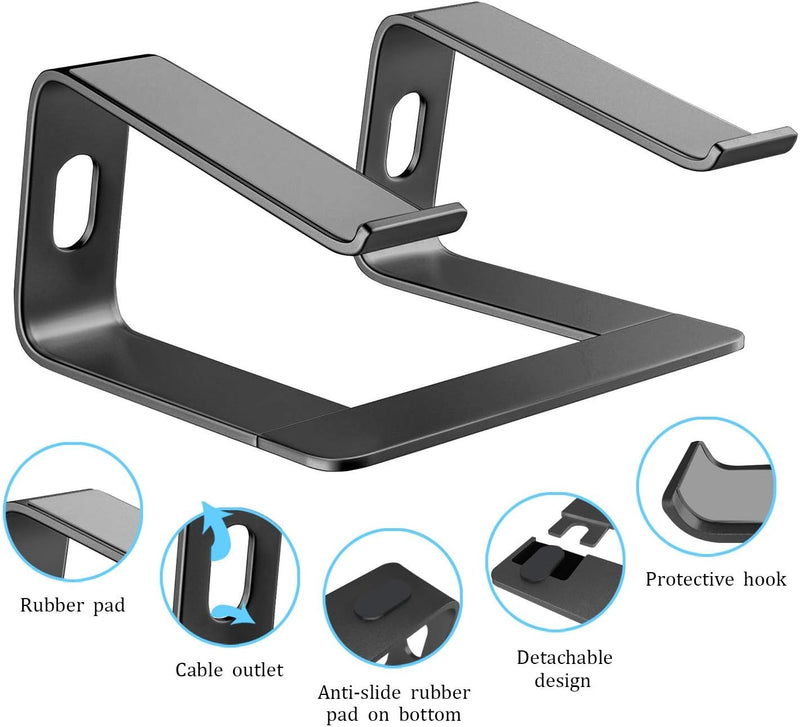 Orionstar Laptop Ständer, Ergonomischer Laptop Stand für Schreibtisch, Aluminium Laptop Halterung mi