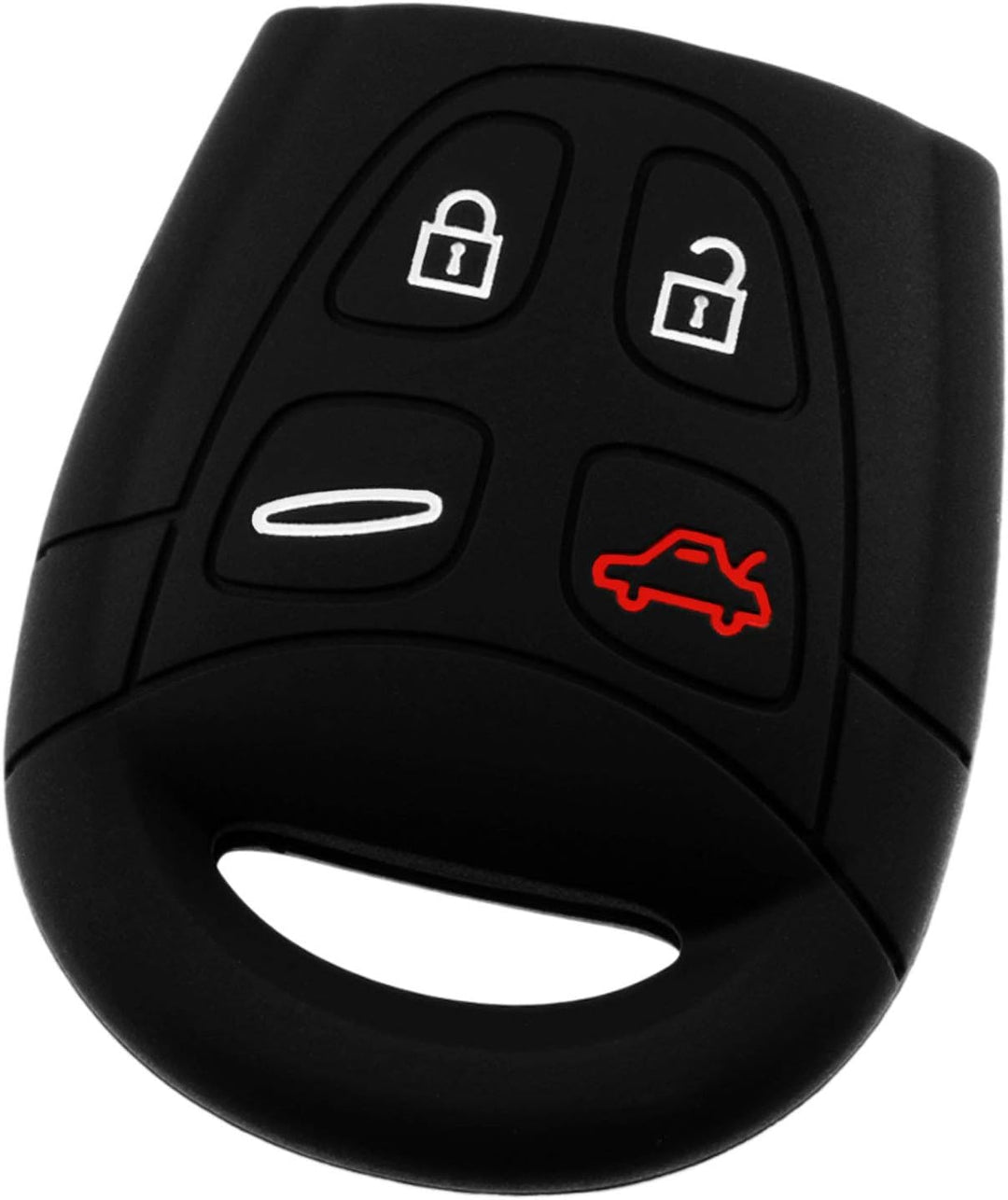 KeyGuardz Autoschlüssel-Gehäuse für Saab 9-3 9.5 LTQSAAM433TX schwarz, schwarz