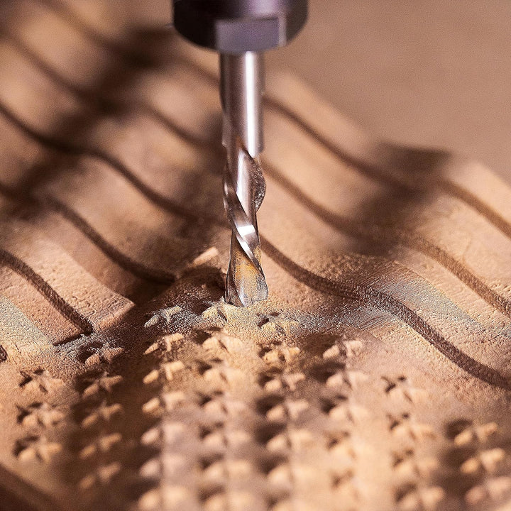 SpeTool 2 Stück Spiralnutfräser 8mm Schaft Upcut 32mm Schnittlänge Nutfräser Nutfräser Holzfräser Sp