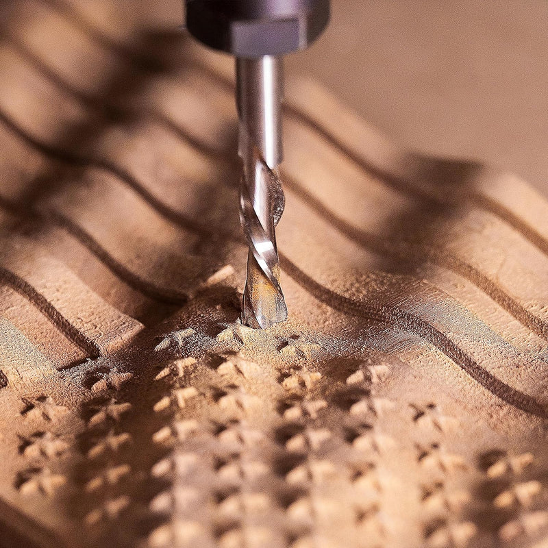 SpeTool 2 Stück Spiralnutfräser 8mm Schaft Upcut 32mm Schnittlänge Nutfräser Nutfräser Holzfräser Sp