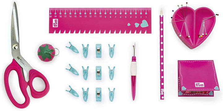 Prym 651223 Love Starter Set Nähen Mint Nähset, pink, 25 x 17 x 6,5 cm 25 x 17 x 6,5 cm Pink, 25 x 1