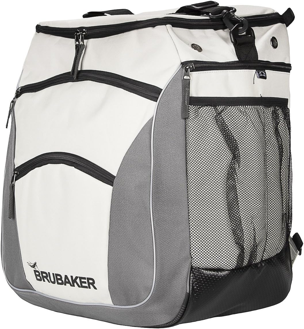 BRUBAKER Skischuhtasche Professional für Schuhe und Helm mit Rucksack-Tragegurten und Schaum-Rückenp