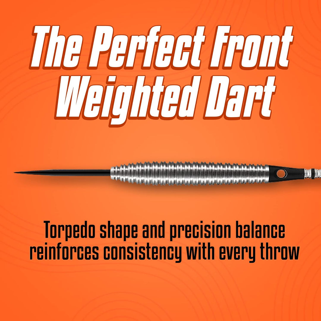 Shot! Darts Zen Dojo-Steel Tip Dart Set-Front Weighted-80% Tungsten Barrels 25.0 Gramm, 25.0 Gramm
