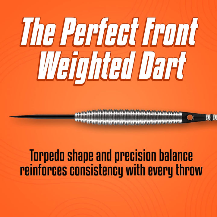 Shot! Darts Zen Dojo-Steel Tip Dart Set-Front Weighted-80% Tungsten Barrels 25.0 Gramm, 25.0 Gramm