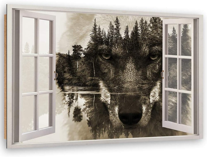 Feeby - Wandbilder Wohnzimmer 120x80 cm, Deko Paneel Bilder, Bilder für Schlafzimmer, Echter Gemalte