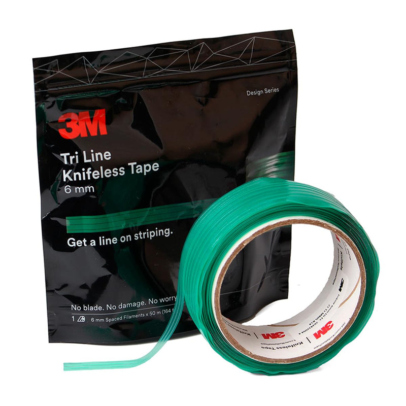 3M | Knifeless Tape, Schneideband für Wrapping-Details, Tri Line Tape 6mm x 50m, Schneidfaden zum pr