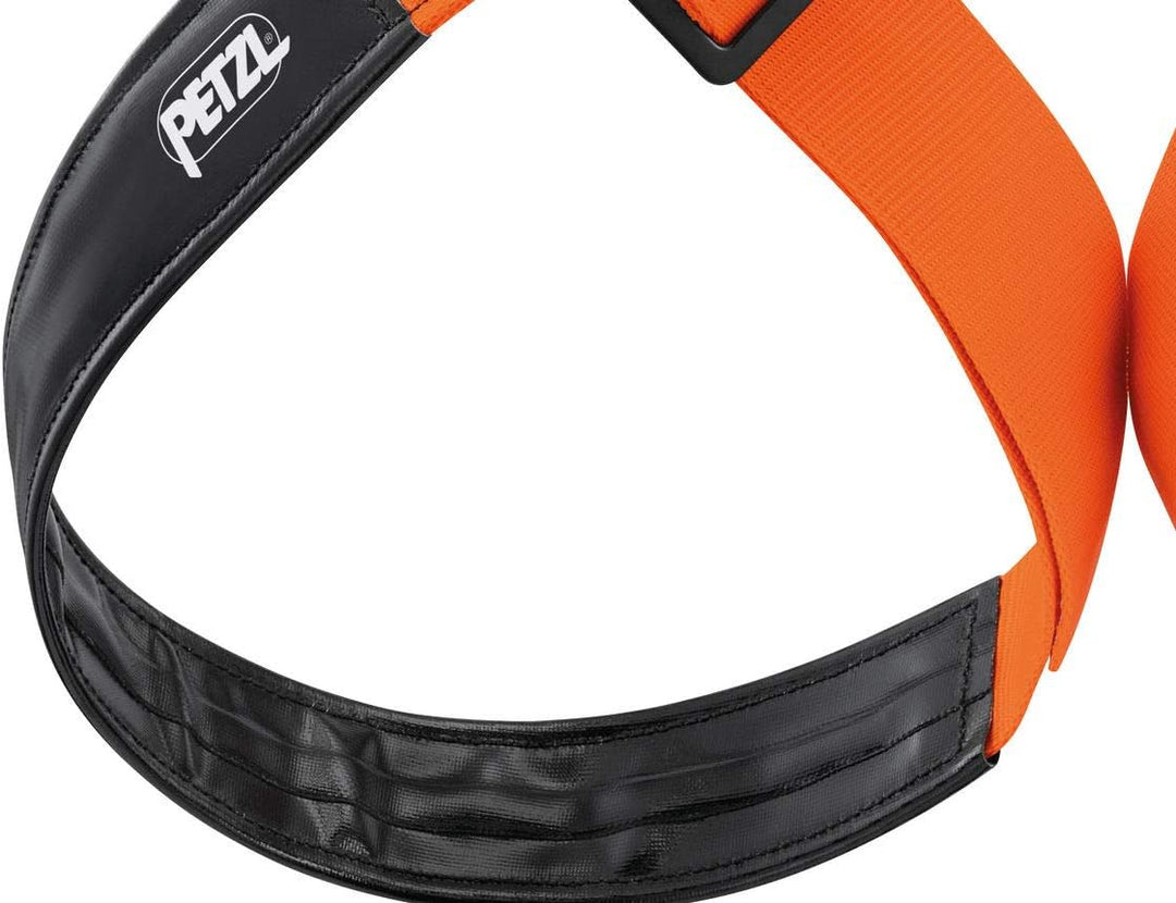 PETZL Unisex Verticality Speläogurt (1er Pack) 2 Orange/ Schwarz, 2 Orange/ Schwarz