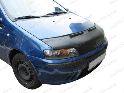 AB-00923 CARBON OPTIK Auto Bra kompatibel mit Fiat Punto 188 Bj. 1999-2003 Haubenbra Steinschlagschu