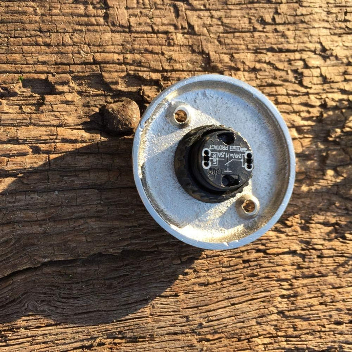 Atikas - Türklingel Nickel rund, Klingelknopf für moderne Haustüren Klingel Taster