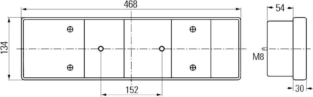 HELLA - Heckleuchte - Halogen - ECE - links/rechts - 2VD 008 204-051