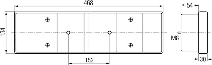 HELLA - Heckleuchte - Halogen - ECE - links/rechts - 2VD 008 204-051