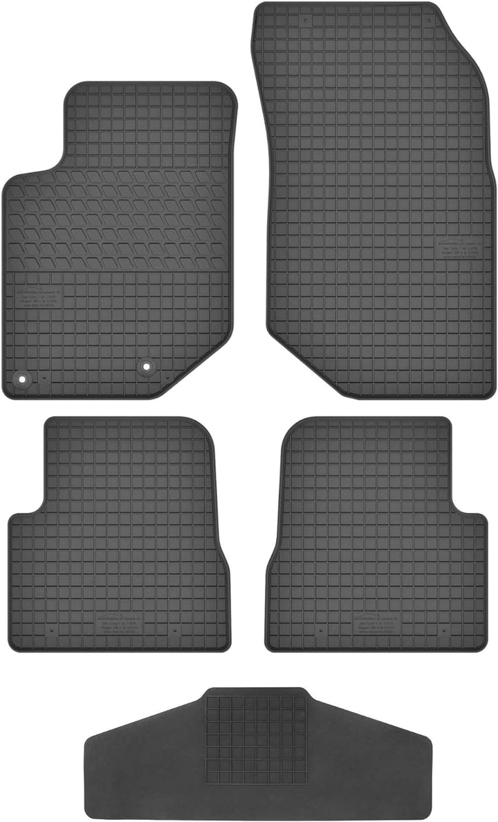 Fussmatten Vorne und Hinten 4er Set für OPEL Corsa F seit 2019 Gummi Gummimatten