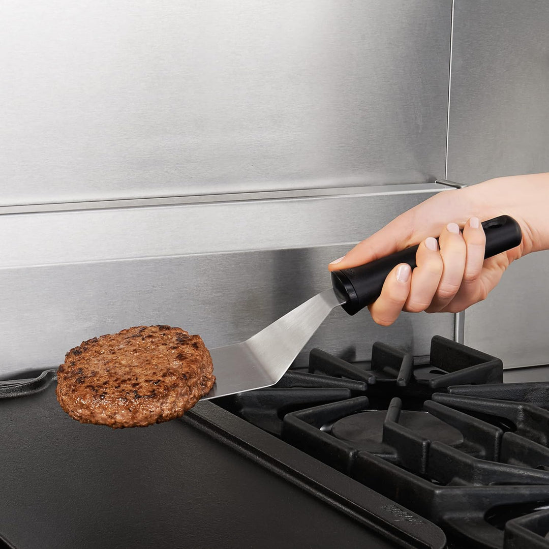 OXO Good Grips Grill-Pfannenwender, Schwarz Professional Edelstahl, Professional Edelstahl