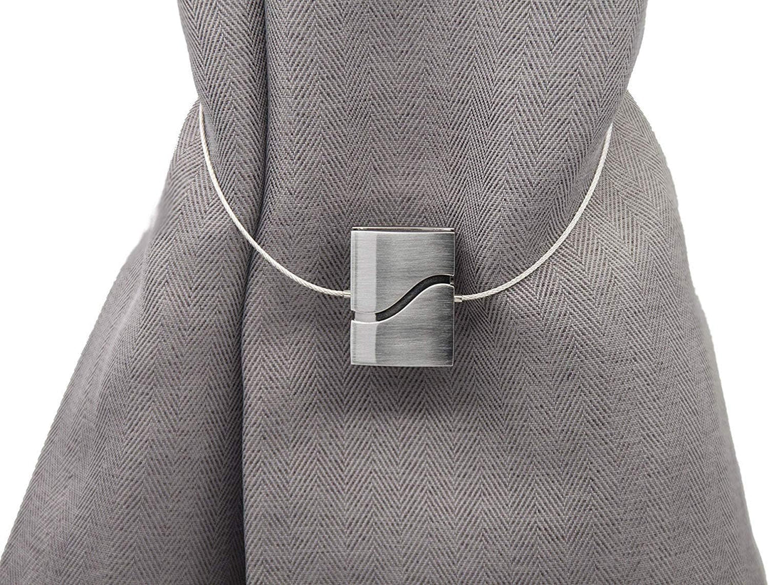 Gcurtain Quadrat Magnetische Vorhang Raffhalter Vorhang Clips, 2 Stück Vorhanghalter Magnet für gros