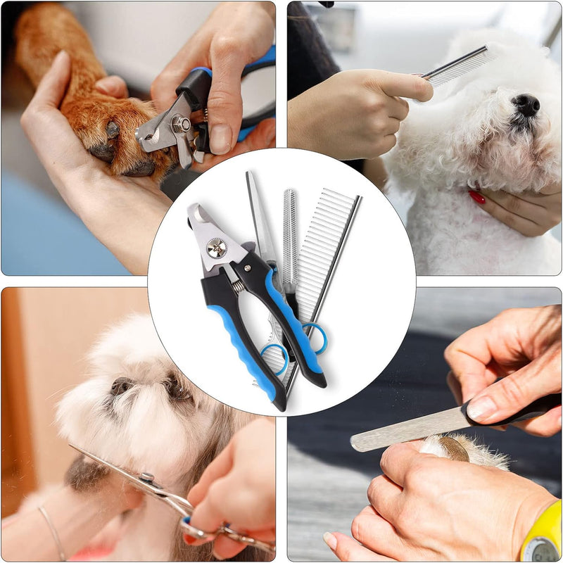 Kriogor Leise Hundeschermaschine, 4 in 1 Schermaschine Hund, Haarschneidemaschinen für Haustiere, Hu