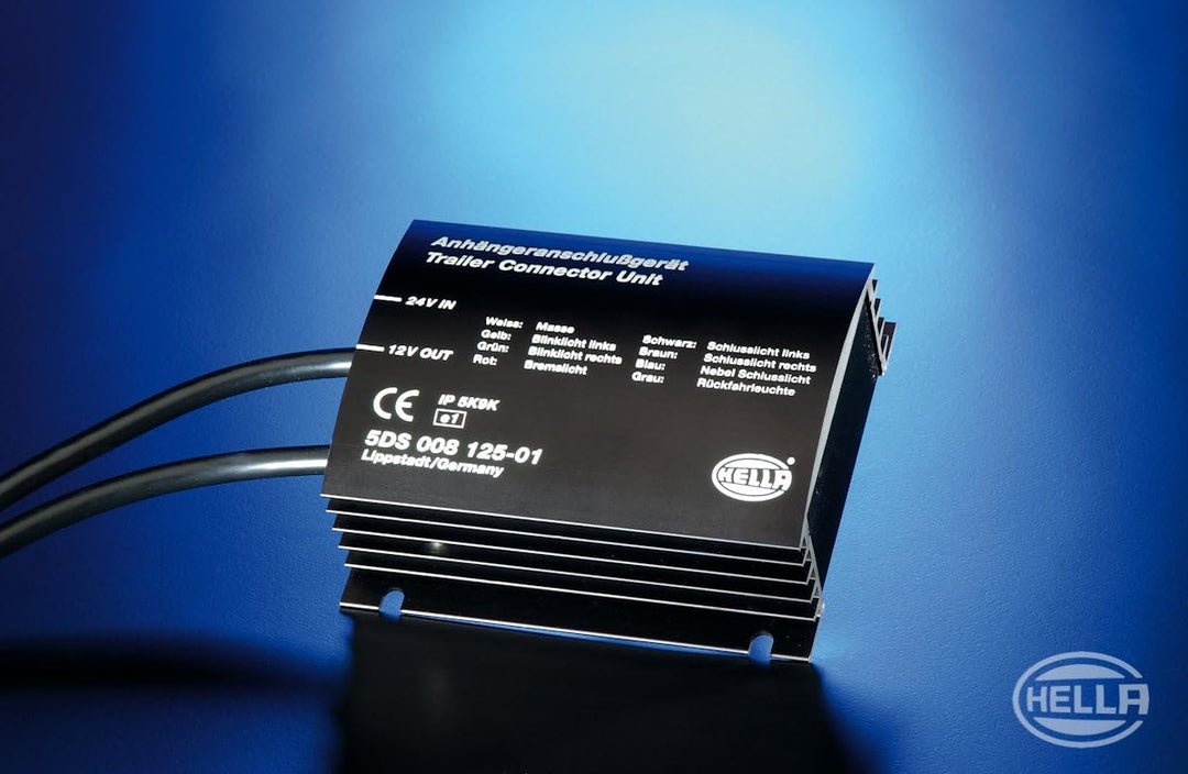 HELLA - Spannungswandler - Eingangsspannung: 24V - Ausgangsspannung: 10V - inkl. zusätzlichem Kabelb