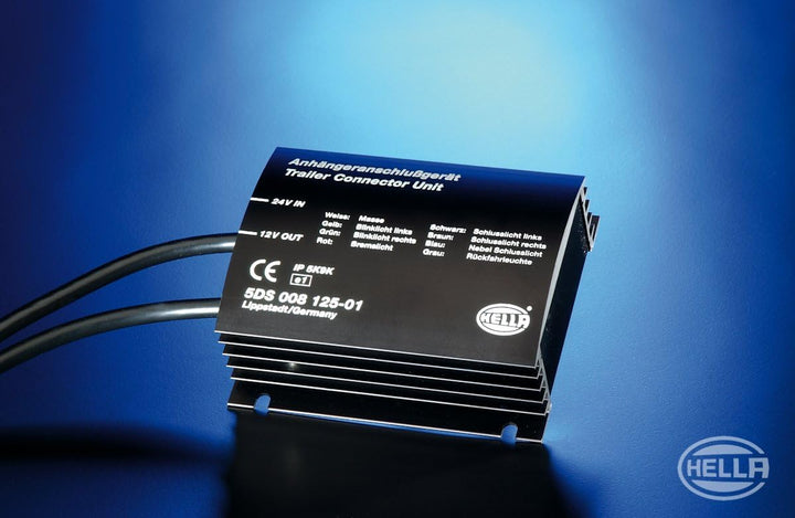 HELLA - Spannungswandler - Eingangsspannung: 24V - Ausgangsspannung: 10V - inkl. zusätzlichem Kabelb