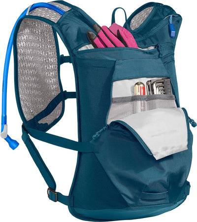 Chase 8 Bike Hydration Vest - Integrated Tool Organization - 70 oz Einheitsgrösse Moroccan Blue, Ein