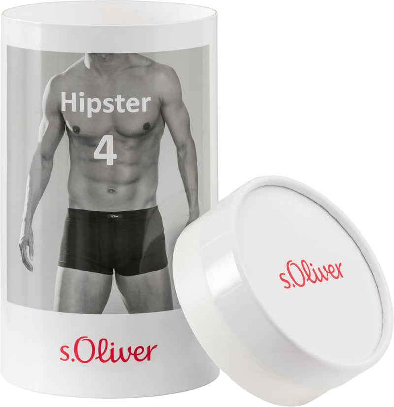 s.Oliver Herren Boxershorts (4er Pack) S 4x Grau Meliert, S 4x Grau Meliert