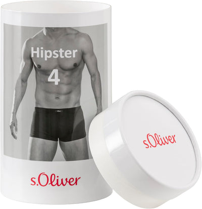 s.Oliver Herren Boxershorts (4er Pack) M 4x Grau Meliert, M 4x Grau Meliert