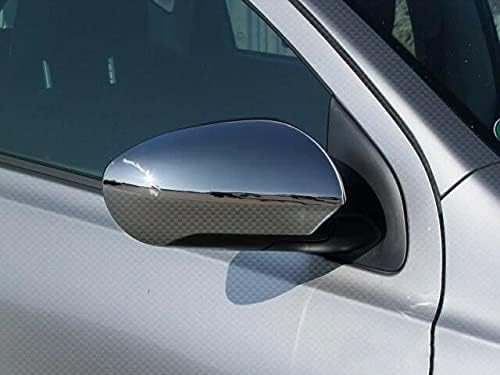 Spiegel Kappen aus Edelstahl Chrom von Recambo kompatibel mit Nissan Qashqai / +2 Bj.2006-2013