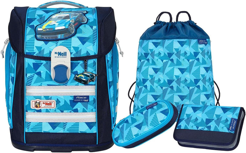 McNeill ERGO Primero McLight Schulranzen-Set 4tlg. Blau ca. 30 x 38 x 22 cm, Blau ca. 30 x 38 x 22 c