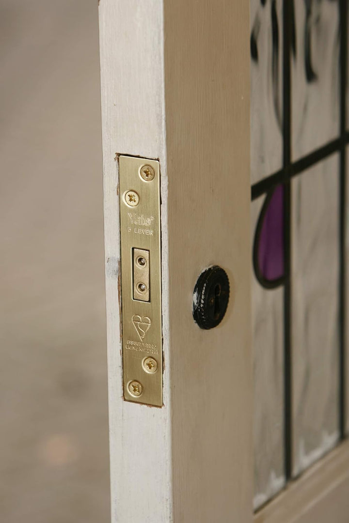 YALE B-M550-PB-78 Einsteckschloss mit 5 Hebeln, hohe Sicherheit, Messing-Finish, 3 Inch/76 mm In Kar