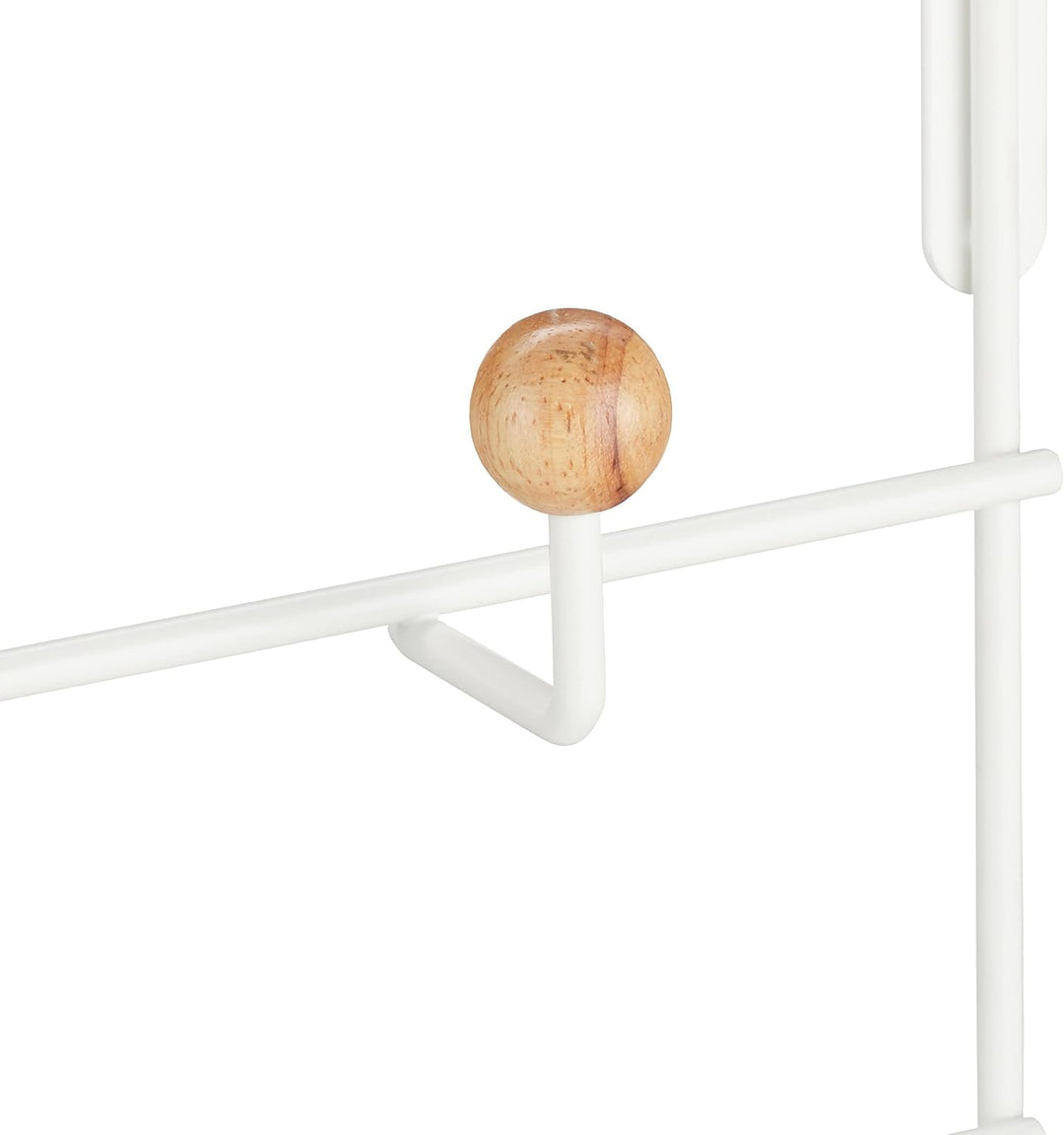 Relaxdays Türgarderobe, 10 Haken, Türhaken zum Einhängen, für 4 cm Tür, Flur & Schlafzimmer, Kleider