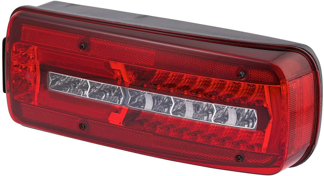 HELLA - Heckleuchte - Truck Full LED - LED - 24V - 2VP 012 381-081 mit Rückfahrwarner rechts DIN Ste