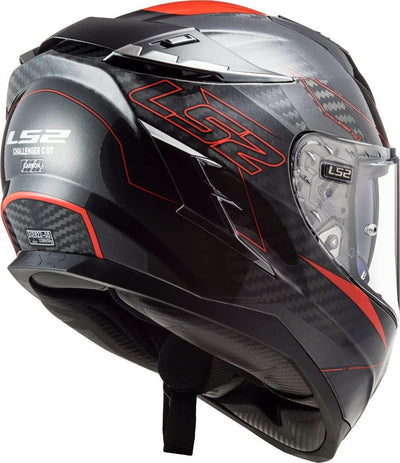 LS2, Integralhelm Challenger Fold, rot lackiert, XS