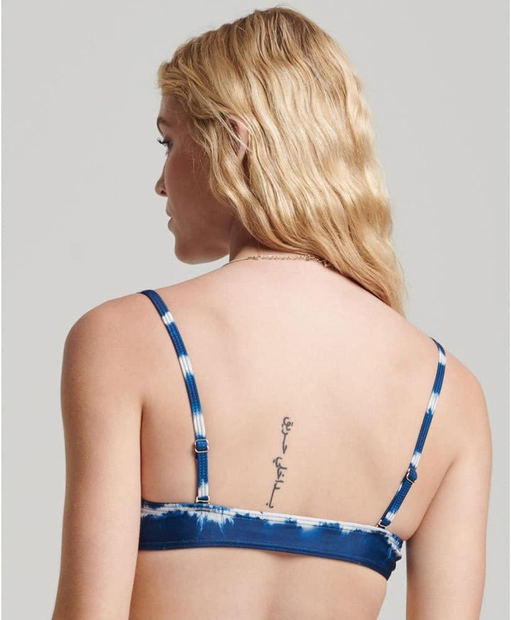 Superdry Code Tie Dye Bikini Top TIE DYE Navy - 12