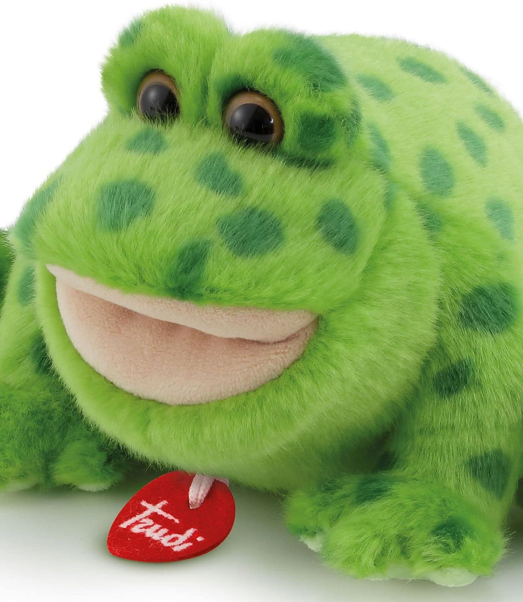 trudi 24762 Klassik Plüschtier Frosch Rita ca. 12 cm, Grösse S, hochwertiges Stofftier mit weichen M