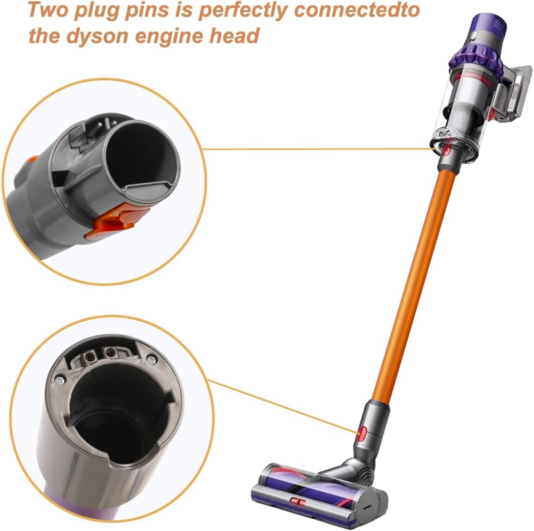 Qygba Ersatzteile Verlängerungsrohr für Dyson V7 V8 V10 V11 V15 Staubsauger, Saugrohr Länge 73 cm, R