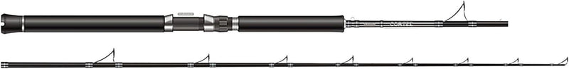 Okuma Cortez Black 223cm 6-12lbs - Bootsrute zum Meeresangeln Pilkrute für Dorsch & Seelachs Bootsru