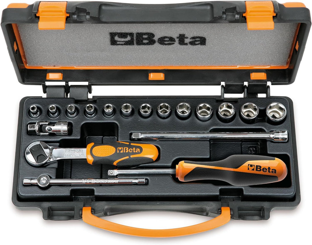 Beta 900/C13-5 Sechskant-Steckschlüssel Set, Schraubendreher Bundle, Werkstatt Tools (13 Sechskant-S