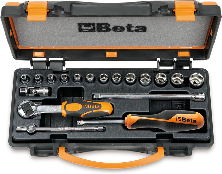 Beta 900/C13-5 Sechskant-Steckschlüssel Set, Schraubendreher Bundle, Werkstatt Tools (13 Sechskant-S