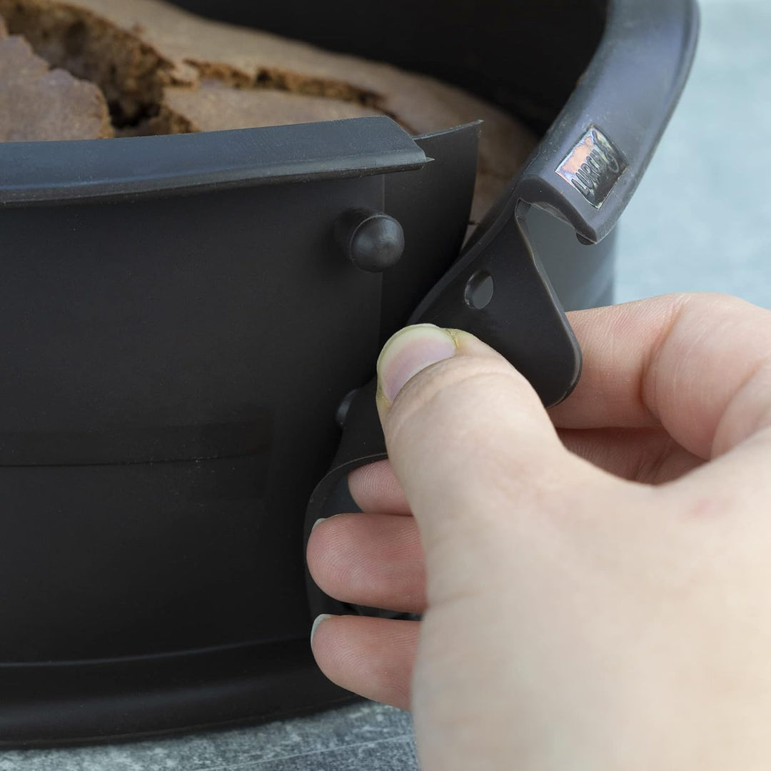 Lurch 85041 FlexiForm Springform mit Glasboden / Backform aus 100% BPA-freiem Platin Silikon (Ø 20 c