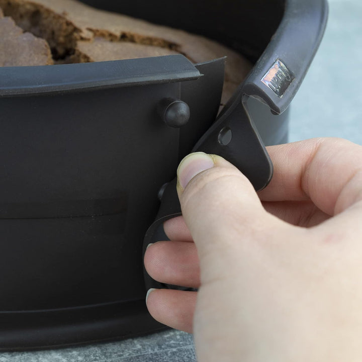 Lurch 85041 FlexiForm Springform mit Glasboden / Backform aus 100% BPA-freiem Platin Silikon (Ø 20 c