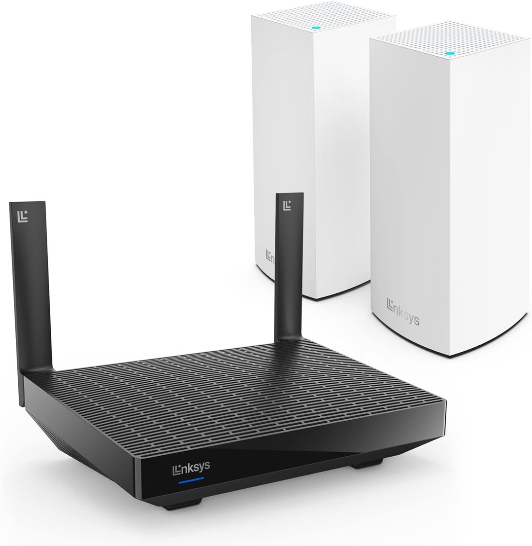 Linksys Blue Label Mesh-WiFi 6-System – 1 x AX5400-Router + 2 x AX5400 Nodes – Dual-Band Mesh Wirele