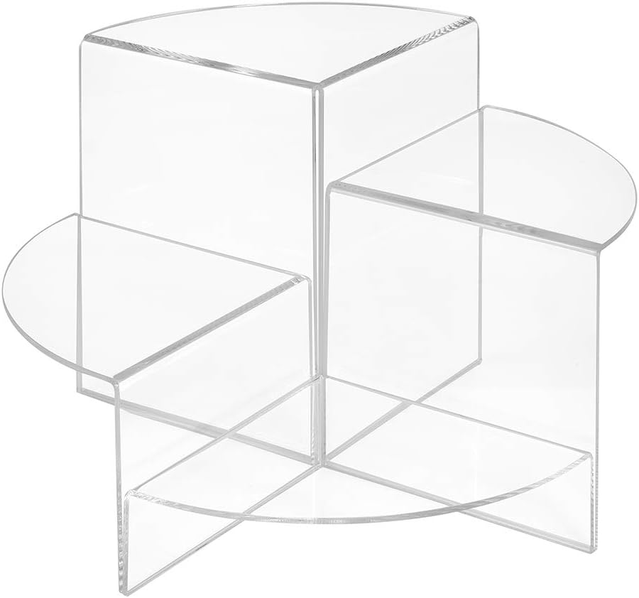 4er Set Dekopodeste in 50, 100, 150 und 200mm Höhe, aus glasklarem Acrylglas/Warenpodest/Warenträger