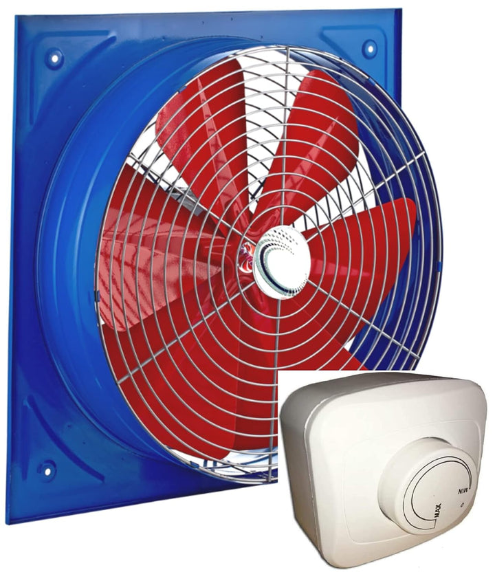 300mm Industrie Wandventilator mit 500Watt Regler Axial Wand Fenster Ventilator Gebläse Lüfter Wandg