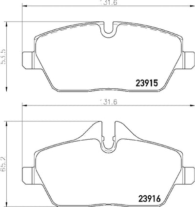 HELLA PAGID 8DB 355 011-261 Bremsbelagsatz - T1444 - Dicke/Stärke: 17.8mm - Bremssystem: Lucas - für