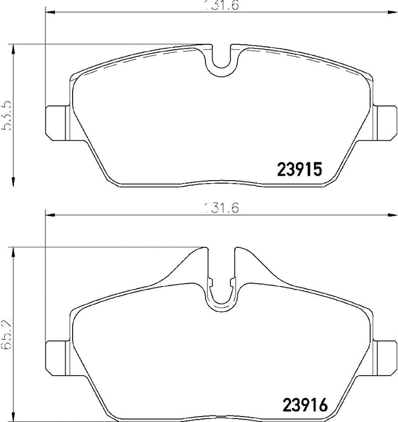 HELLA PAGID 8DB 355 011-261 Bremsbelagsatz - T1444 - Dicke/Stärke: 17.8mm - Bremssystem: Lucas - für