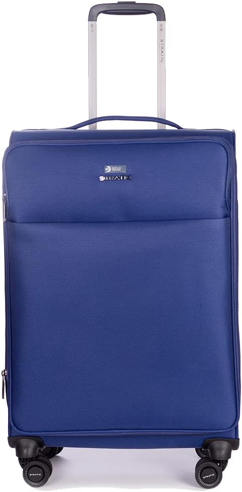 Stratic Light + Koffer Weichschale Reisekoffer Trolley Rollkoffer mittelgross, TSA Kofferschloss, 4