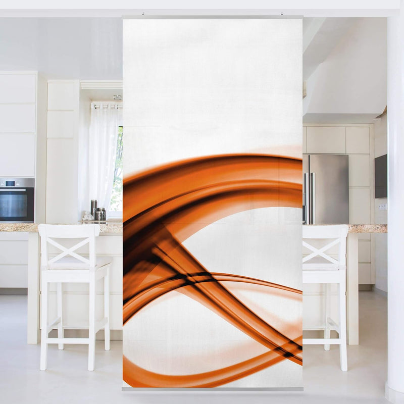 Bilderwelten Raumteiler Orange Element 250x120cm inkl. transparenter Halterung 250x120cm incl. trans