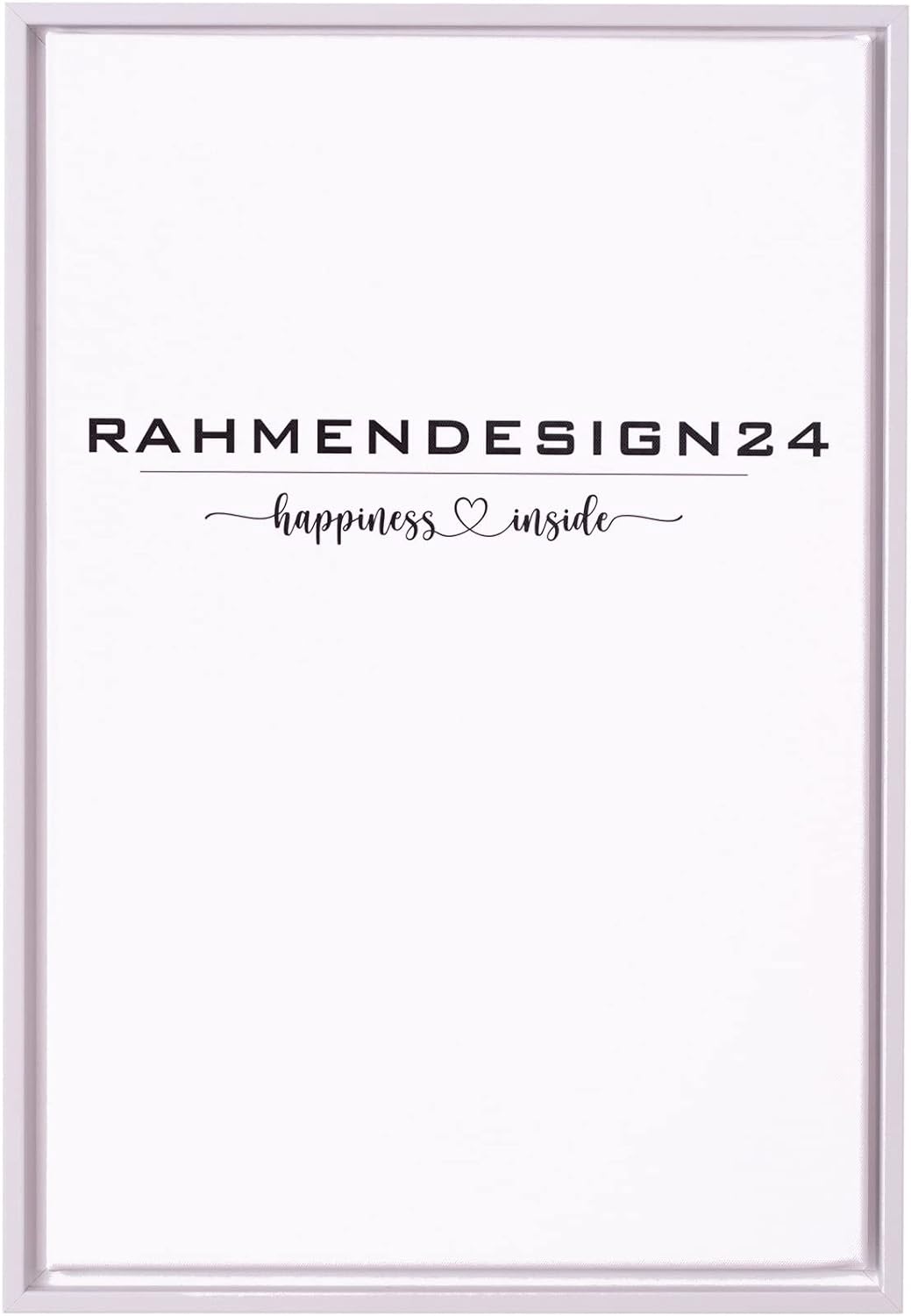 Rahmendesign24 Schattenfugenrahmen Oslo für Keilrahmenbilder und Leinwände 40x50 Weiss (matt) Schatt